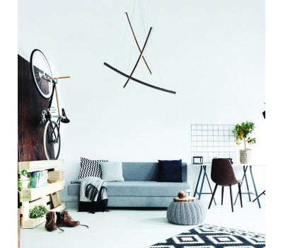 NAAVA – LED пендел 60W, черен мат, 3000K топла светлина