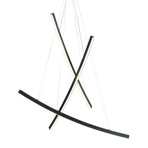 NAAVA – LED пендел 60W, черен мат, 3000K топла светлина