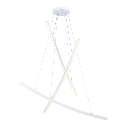 NAAVA – LED пендел 60W, бял мат, 3000K топла светлина