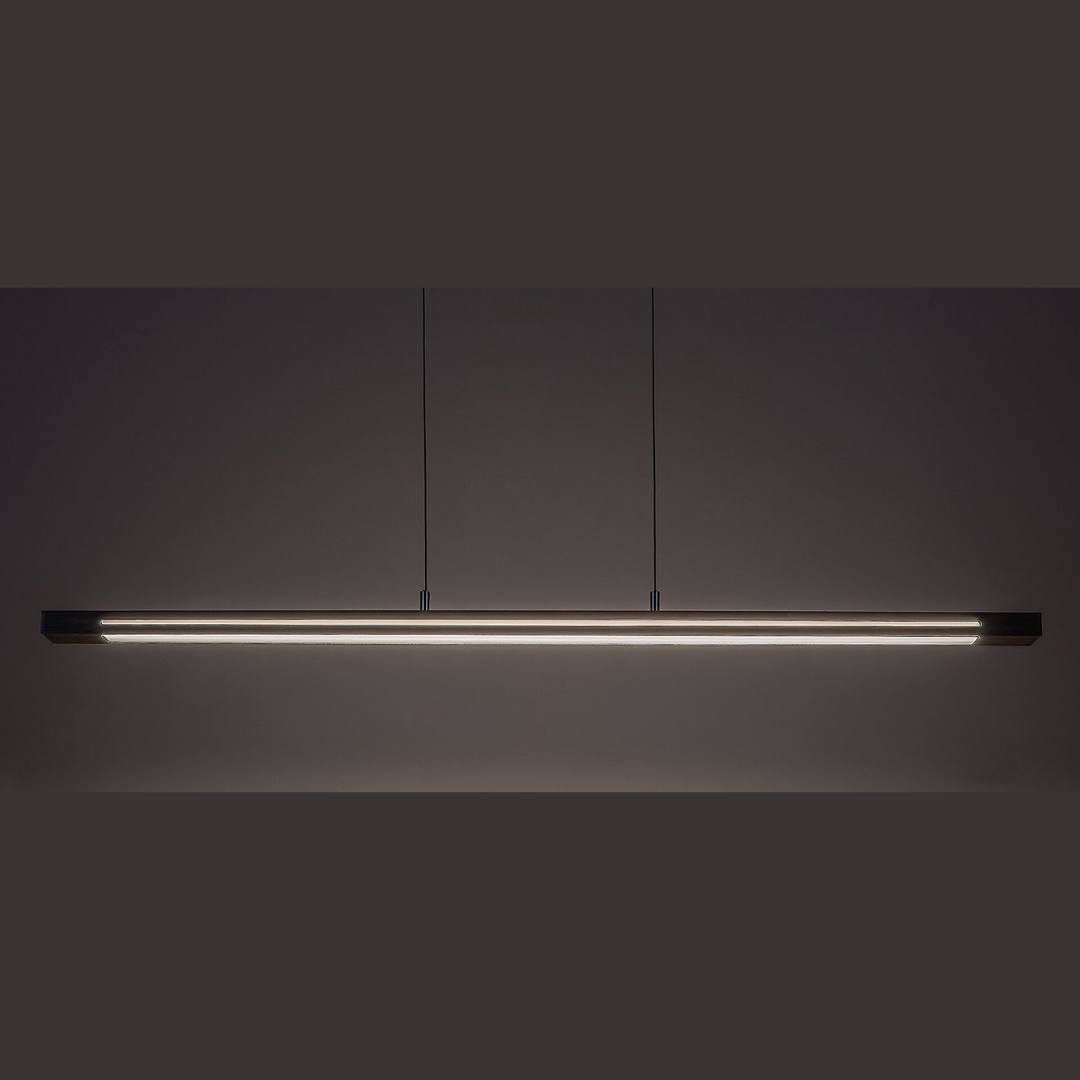 Линеен LED пендел, атенен-хром, модерен стил, Светещ Led