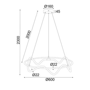 LED пендел KYMA/P60 - AVA Lighting