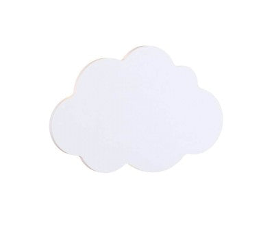 LED аплик HOLMA ZM44LEDW24W – бял облак, вграден LED 9W 3000K, стенна лампа за детска стая | ACA Lighting