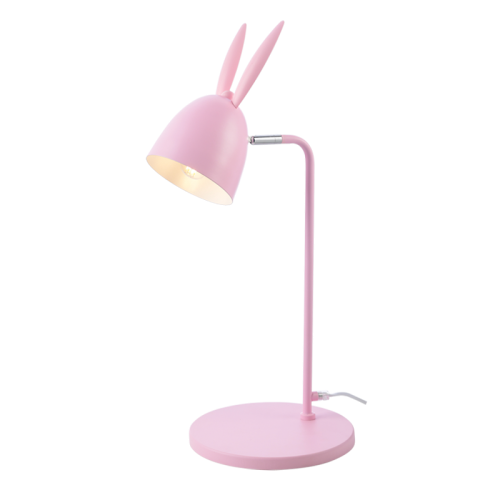 Детска настолна лампа BUNNY ZM71T56P – розова, с форма на заешки уши, E27, 1x60W | ACA Lighting